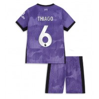 Liverpool Thiago Alcantara #6 Kolmas Peliasu Lasten 2023-24 Lyhythihainen (+ Lyhyet housut)